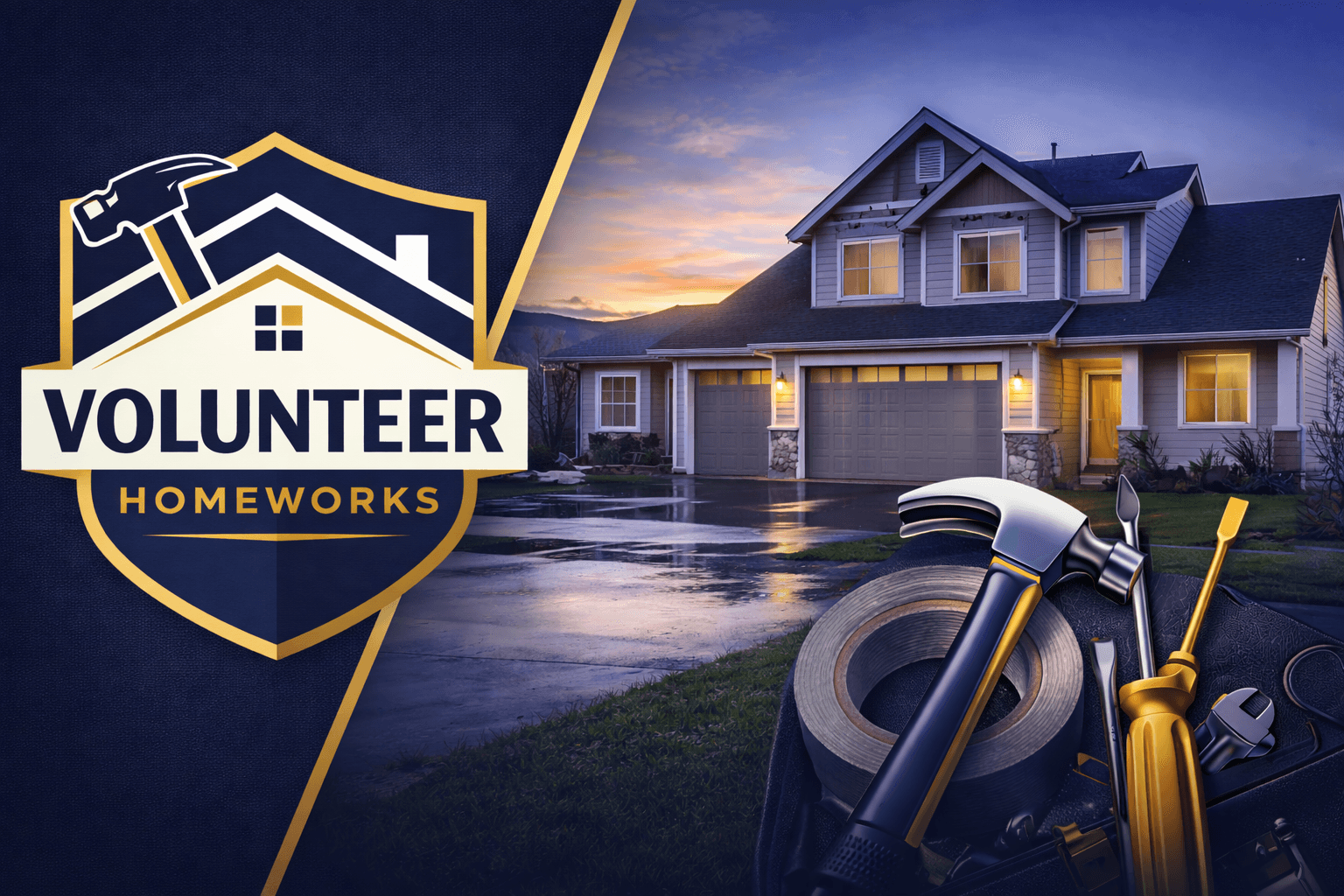 Volunteer Homeworks branded home and tools image